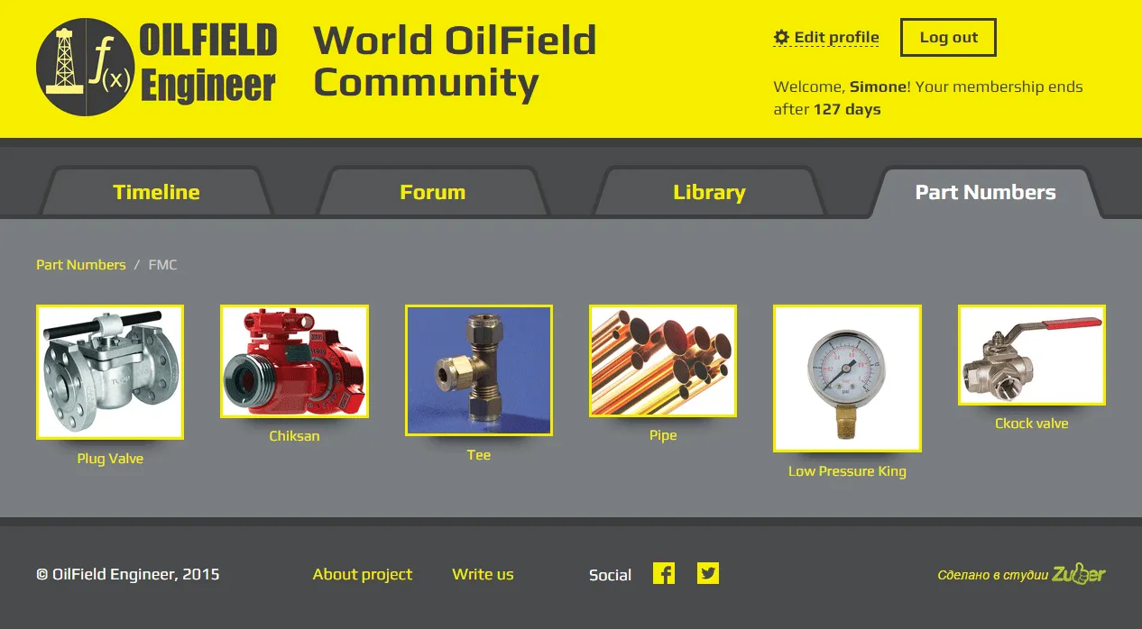 Интернет проект «World OilField Community» — скриншот 6
